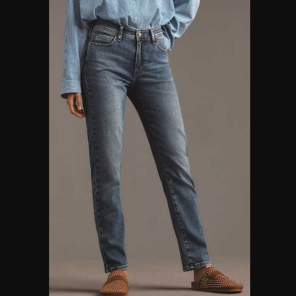 New 31 Anthropologie x Pilcro The Slim Boyfriend mid-rise relaxed jeans Ela Wash - Picture 2 of 11
